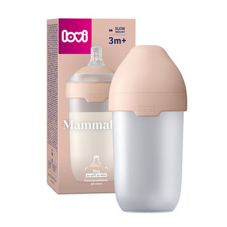 Lovi, Mammafeel, biberon cu tetina anti-colic, 250 ml