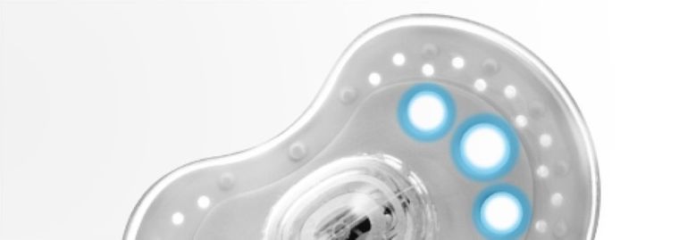 Lovi, Night&Day, suzeta dinamica din silicon, 18m+, albastru, 2 buc.