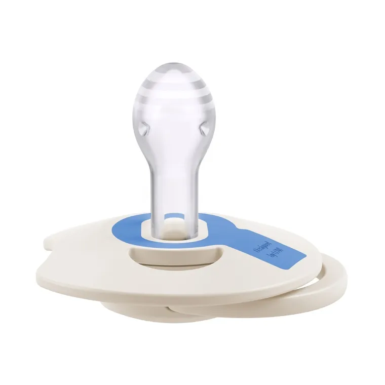 Lovi, Prime, suzeta dinamica din silicon, Frost/Glacier Cream, 0-6 luni, 2 buc.