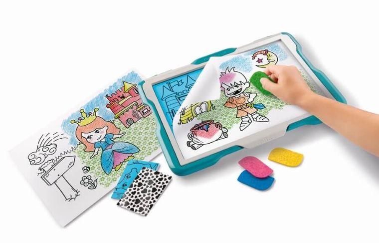 Maped Creativ, Textur'Art, tableta de desenat, set artistic, alb-albastru