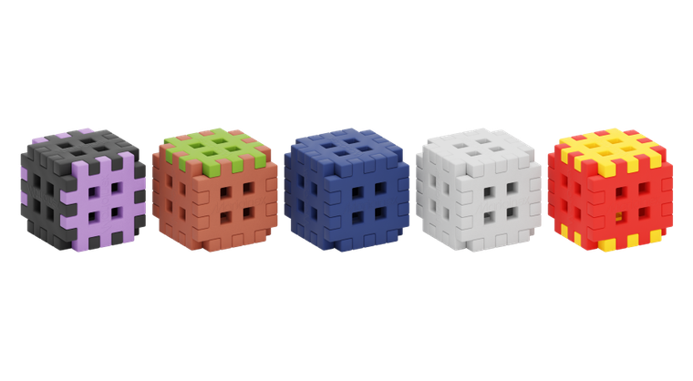Marioinex, Mini Waffle, Blocks, set de constructie, 206 + 30 piese gratuit
