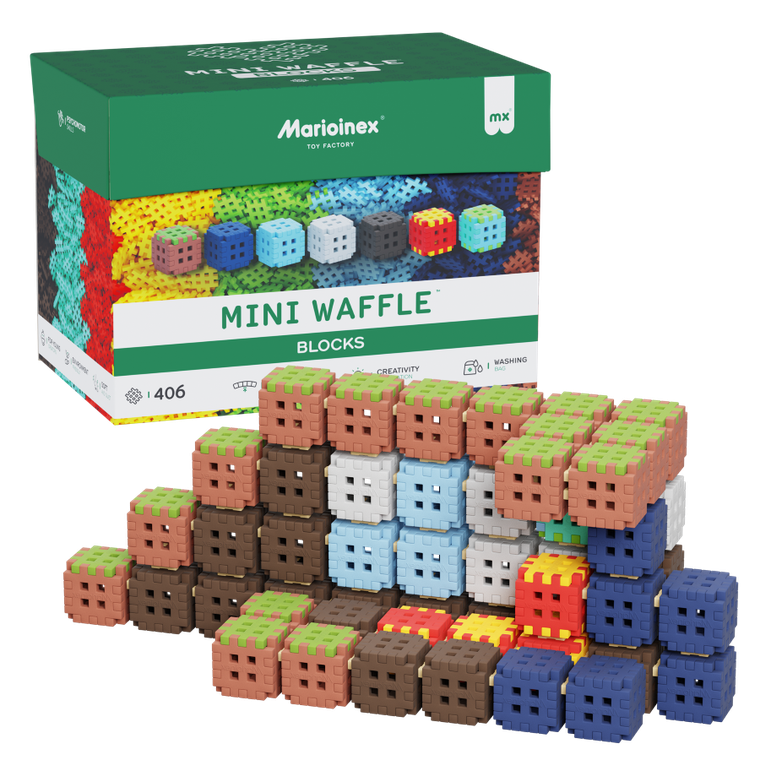 Marioinex, Mini Waffle, Blocks, set de constructie, 406 piese