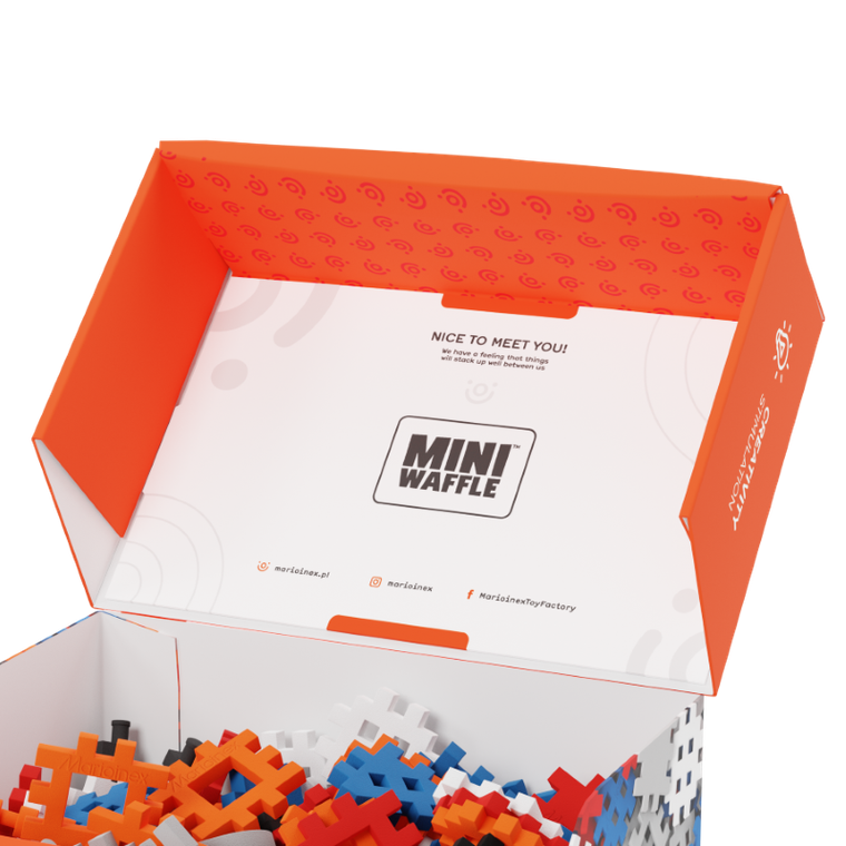 Marioinex, Mini Waffle, Constructor, set de constructie, 300 piese