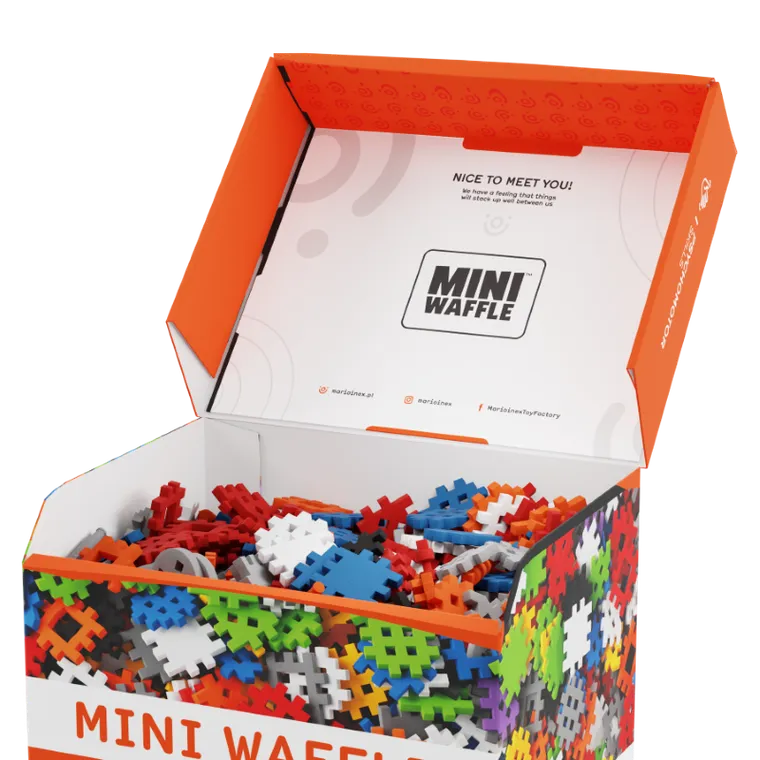 Marioinex, Mini Waffle, Constructor, set de constructie, 500 piese