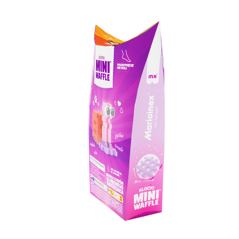 Marioinex, Mini Waffle, Pocket Pets, Melc, set de constructie, 15 piese