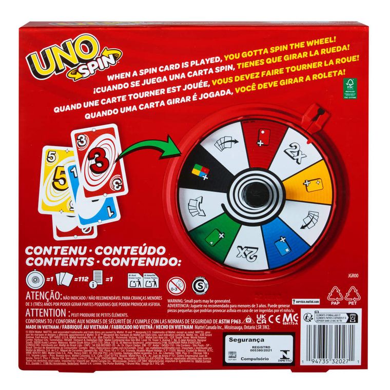 Mattel, UNO Spin, joc de carti