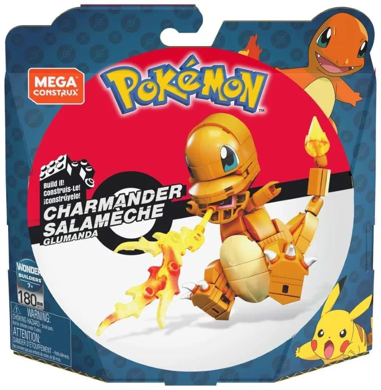 MEGA Pokemon, Charmander de construit, piese, 180 elemente