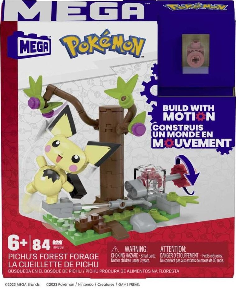 MEGA Pokemon, Pichu's Forest Forage, set de constructie, 84 piese