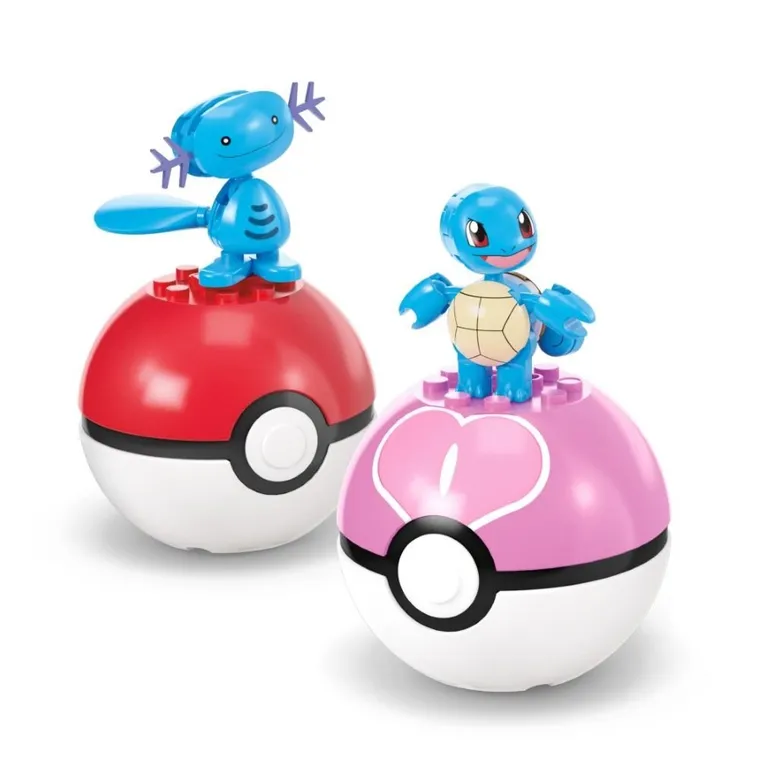 MEGA Pokemon, Water-Type Trainer Team, set de constructie, 79 piese
