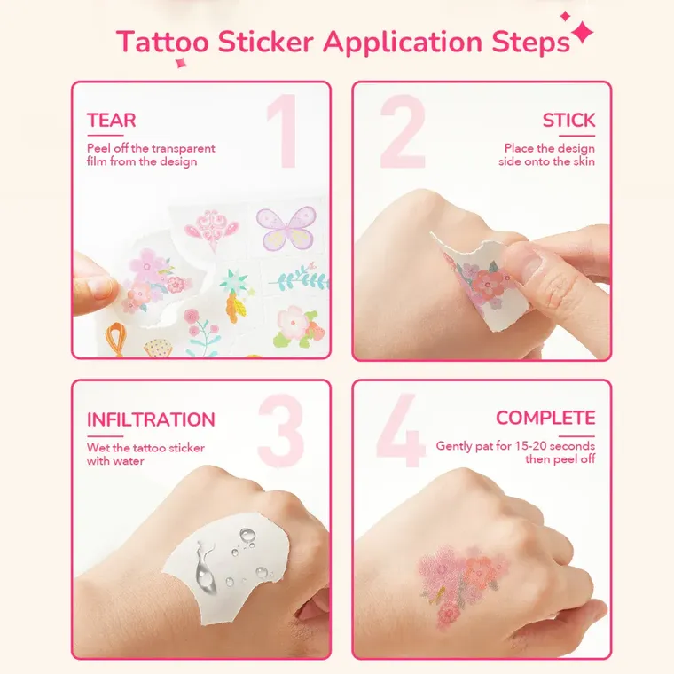 Mideer, set de tatuaje si autocolante, gradina elfilor