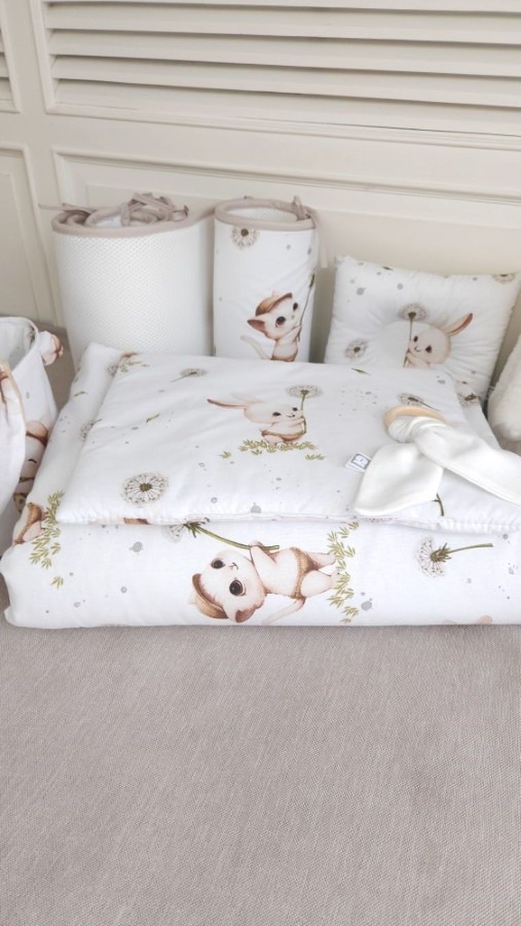 MimiNu, Pisici, set lenjerie de pat, single, 135-100 cm