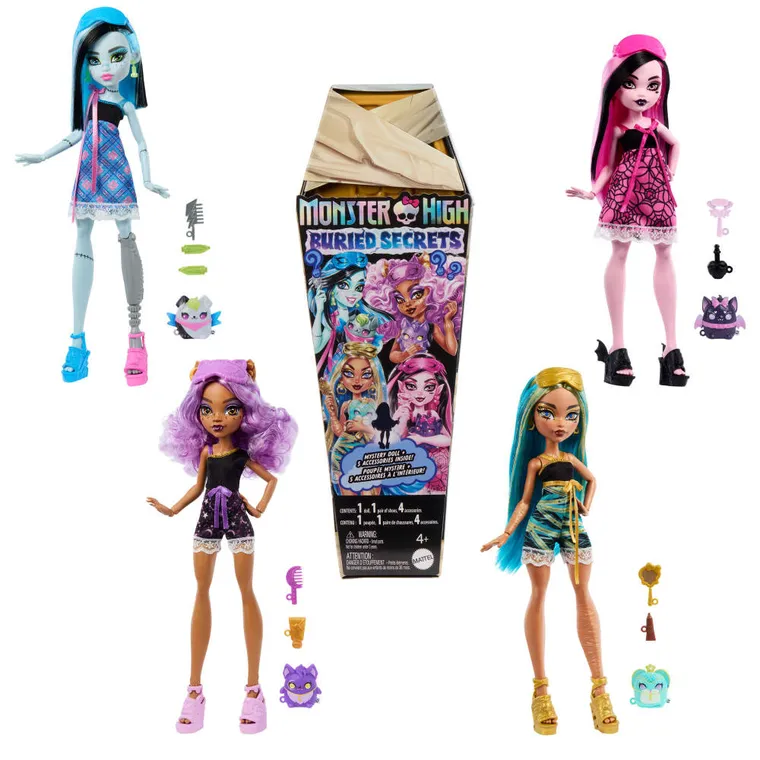 Monster High, Buried Secrets, papusa Draculaura si accesorii