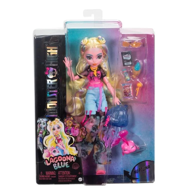 Monster High, Lagoona Blue, papusa cu accesorii