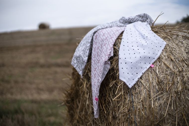 Motherhood, Scutece din muselina 70-80 cm, 3 buc., Blue Classics