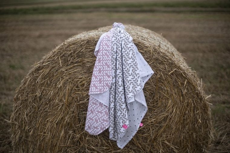 Motherhood, Scutece din muselina 70-80 cm, 3 buc., Pink Classics