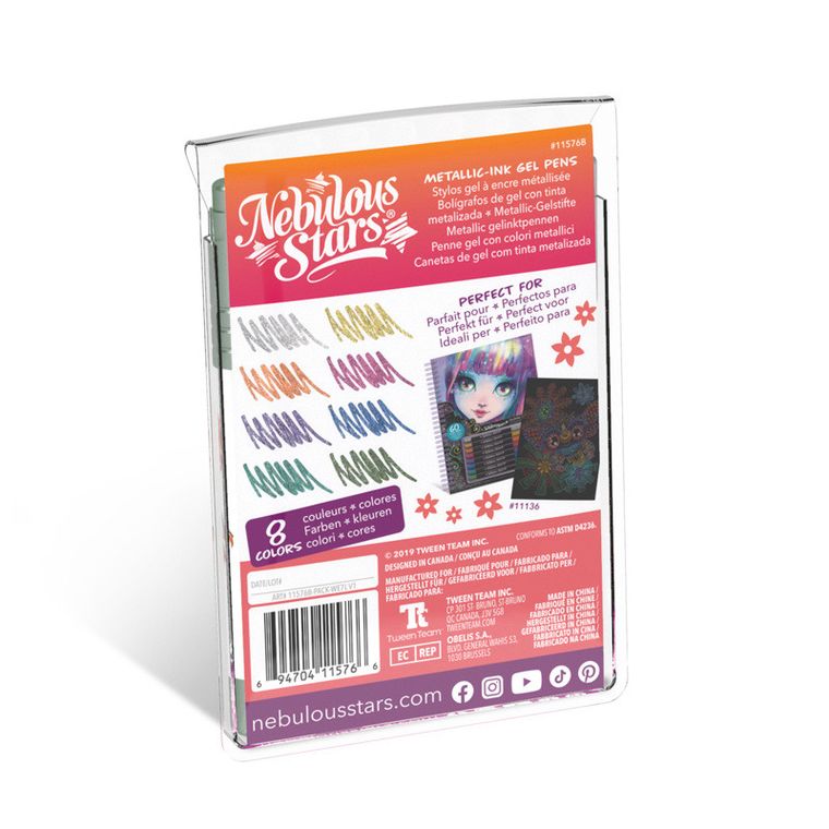 Nebulous Stars, Hazelia, pixuri cu gel, metalice, 8 culori