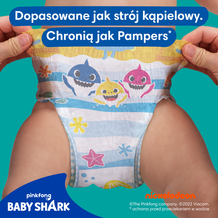 Pampers Splashers, scutece-chilotel pentru apa marimea 5-6, 14 kg+, 10 buc.