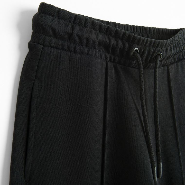 Pantaloni de trening din bumbac cu croiala wide leg NOWEAR