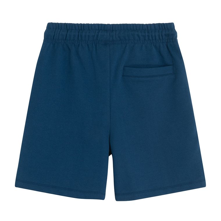 Pantaloni scurti albastri din bumbac pieptanat NOWEAR