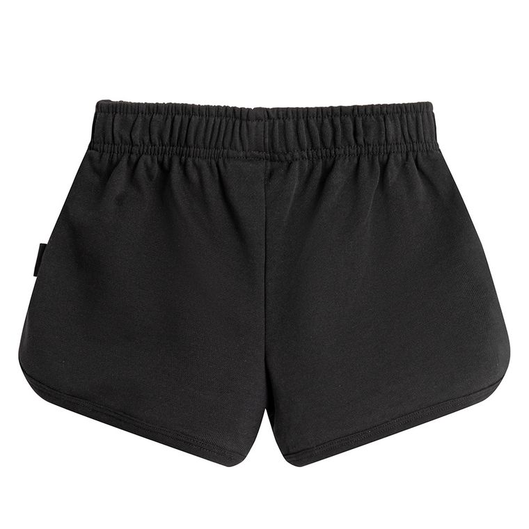 Pantaloni scurti negri cu talie joasa NOWEAR