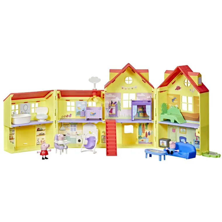 Peppa Pig, Big Peppa Family House, set de joaca cu figurine si accesorii