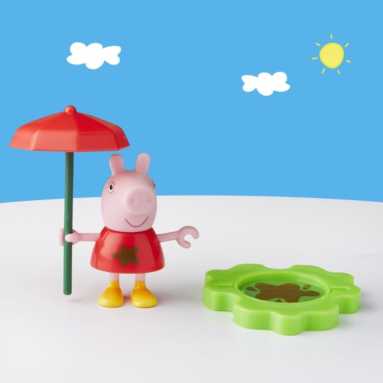 Peppa Pig, Muddle Puddle Peppa, figurina si accesorii