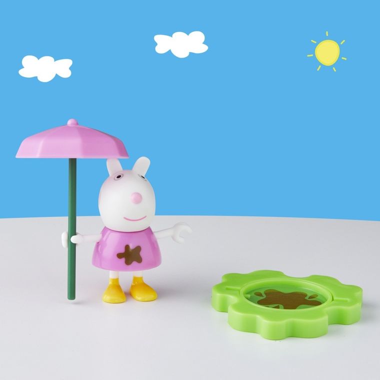 Peppa Pig, Muddle Puddle Suzy, figurina si akcesoria