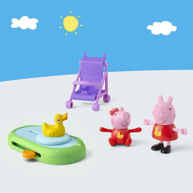 Peppa Pig, Peppa & Evie's Park Fun, figurine si accesorii