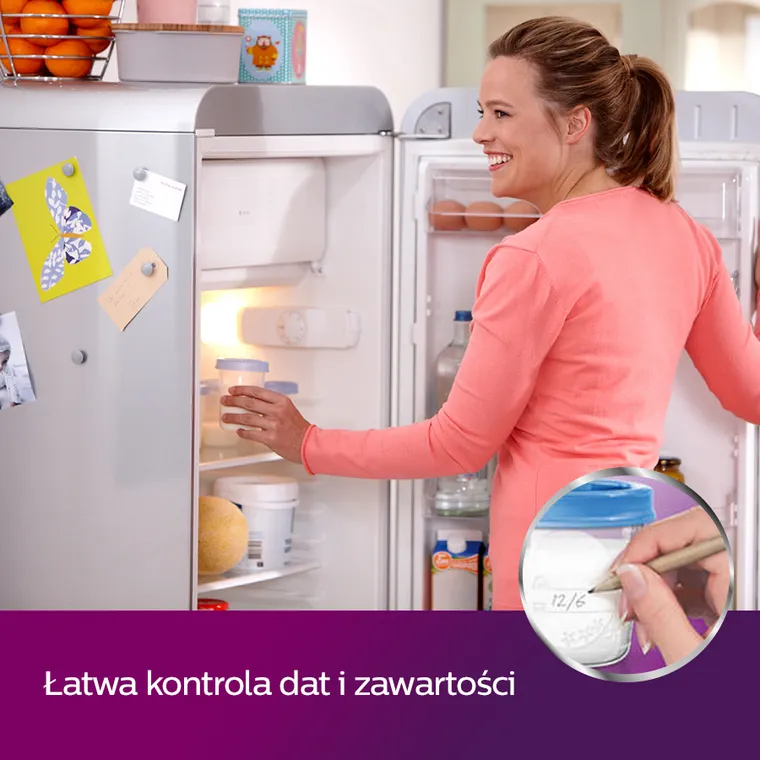 Philips Avent, recipient pentru depozitarea laptelui matern, 180 ml, 5 buc., SCF619/05