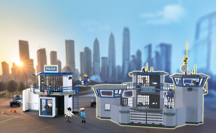 Playmobil, Action Heroes, Sectie de politie cu zona de interogare, 71874