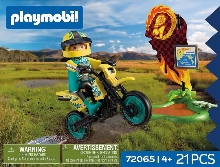 Playmobil, Cars, Motocicleta de teren, 72065