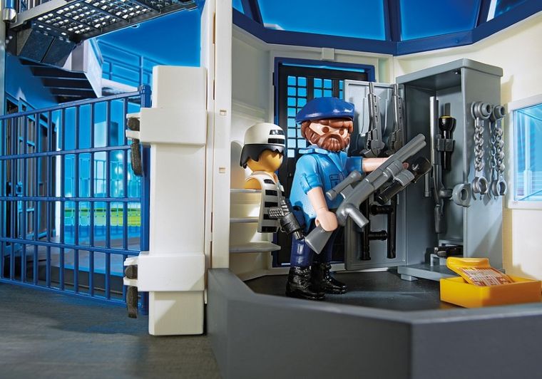 Playmobil, City Action, Sediu de politie cu inchisoare, 6919