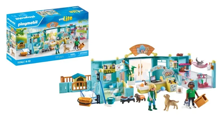 Playmobil, My Life, Hotel pentru animalute, 71742