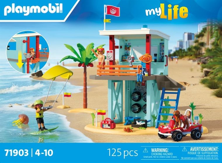 Playmobil, My Life, Turn de salvare si masina de plaja, 71903