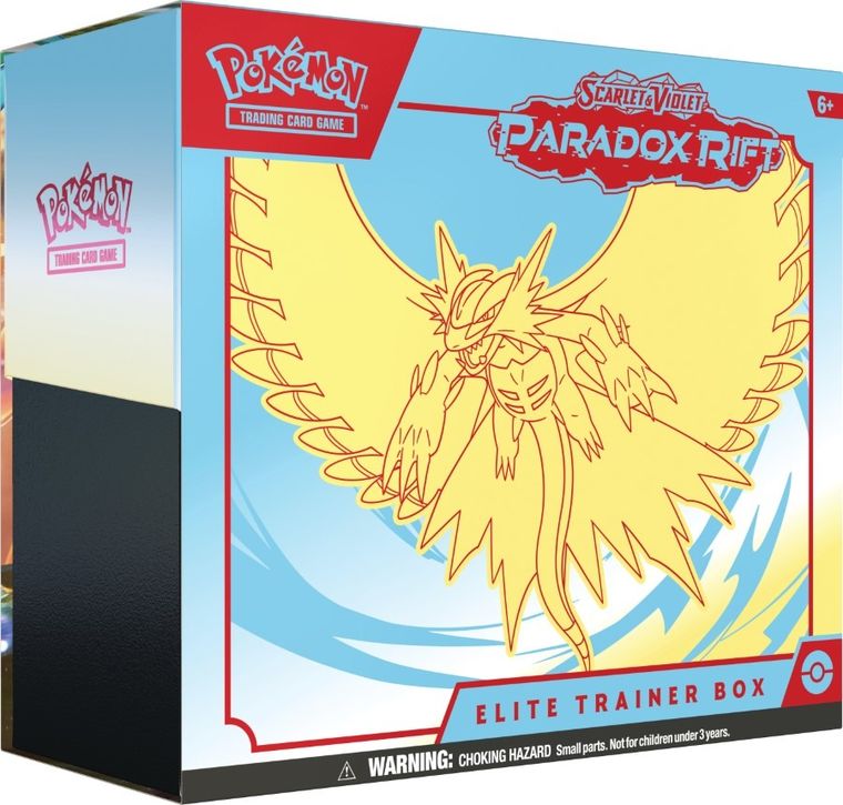 Pokemon TCG: Scarlet and Violet, Paradox Rift, ETB Elite, Trainer Box, joc de carti