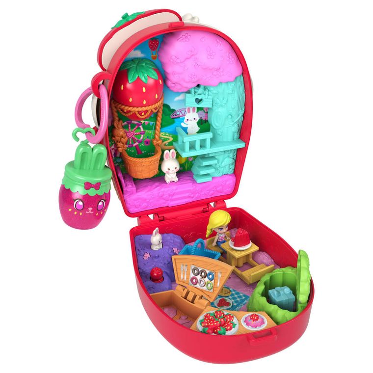 Polly Pocket, Bunny Picnic, set compact cu papusa si accesorii