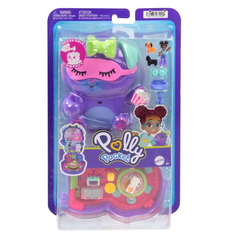 Polly Pocket, Pijama Party, set de papusa si accesorii