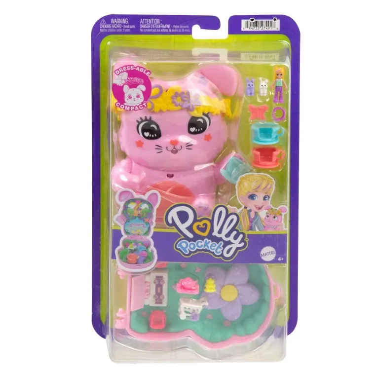 Polly Pocket, Tea With Rabbits, set de papusa si accesorii