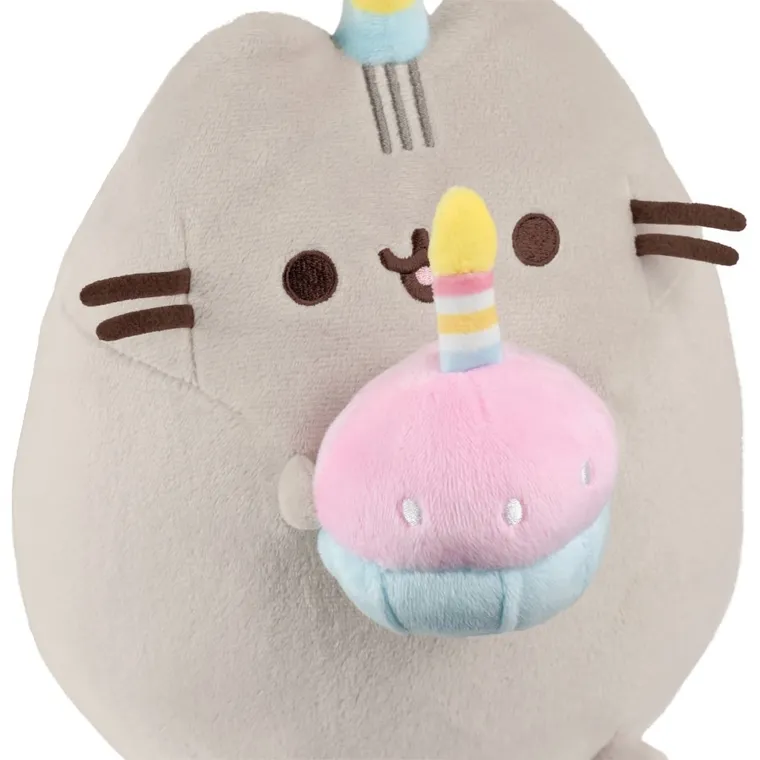 Pusheen, Pisica cu tort, jucarie de plus, 24 cm