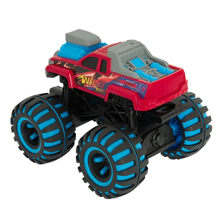 Race Xtreme, Wild Truck, masina de teren cu roti luminoase, vehicul cu telecomanda, 1:12