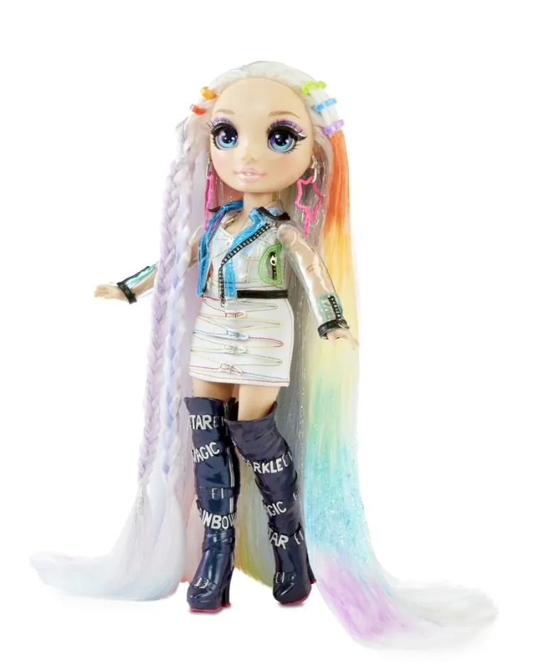 Rainbow High, Salon de coafura, set papusa cu accesorii