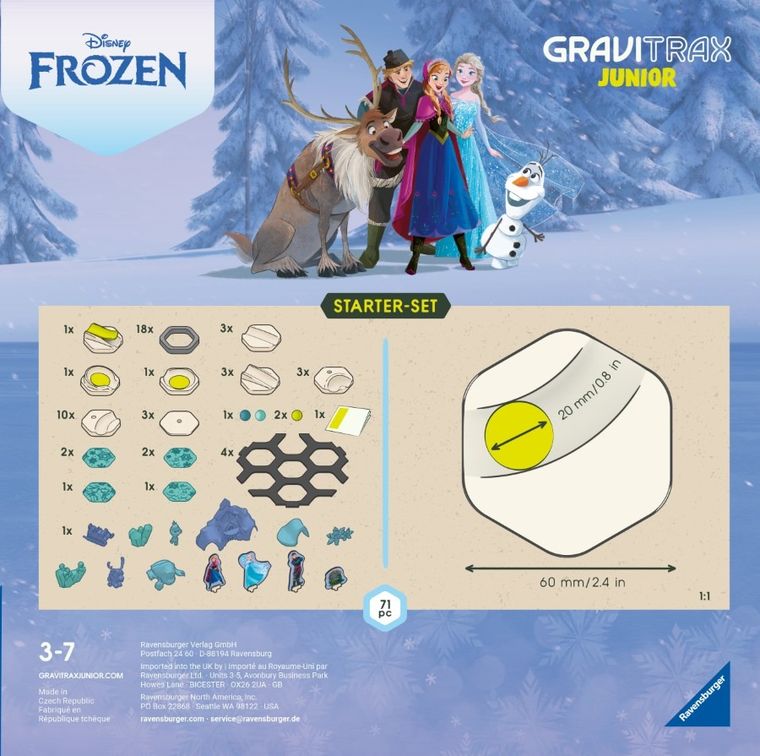 Ravensburger, GraviTrax Junior, Frozen, set de start