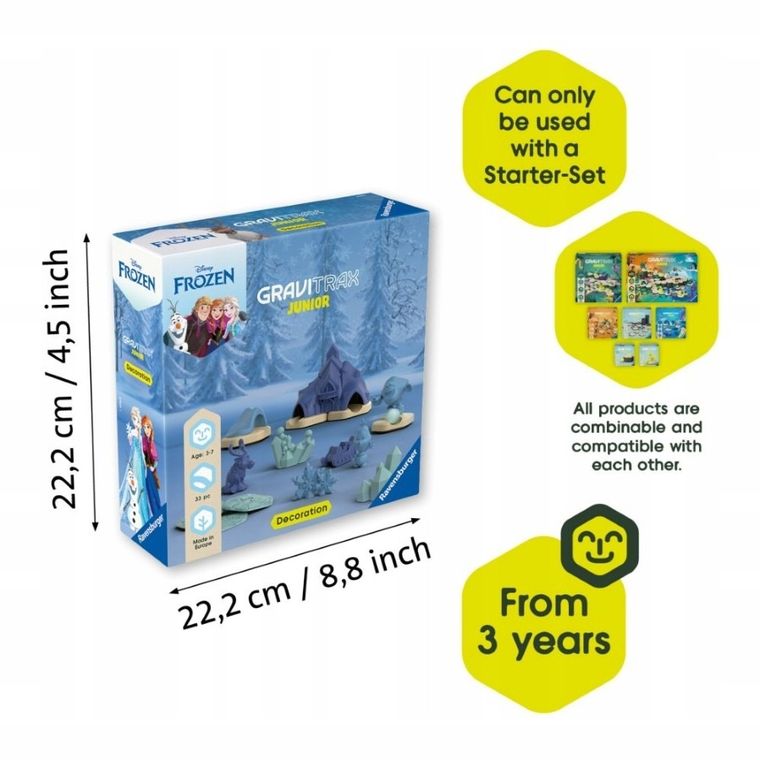 Ravensburger, GraviTrax Junior, Frozen, set suplimentar