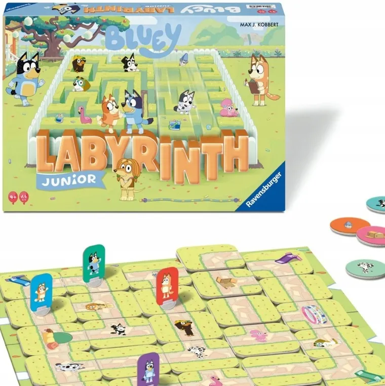 Ravensburger, Labyrinth Junior Bluey, joc de familie