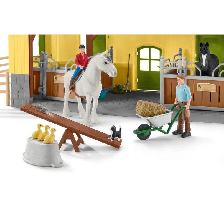 Schleich, Farm World, Grajd de cai, set, 42485