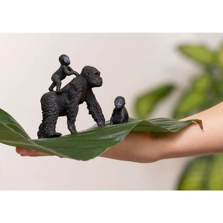 Schleich, Wild Life, Familia de gorile, set, 42601