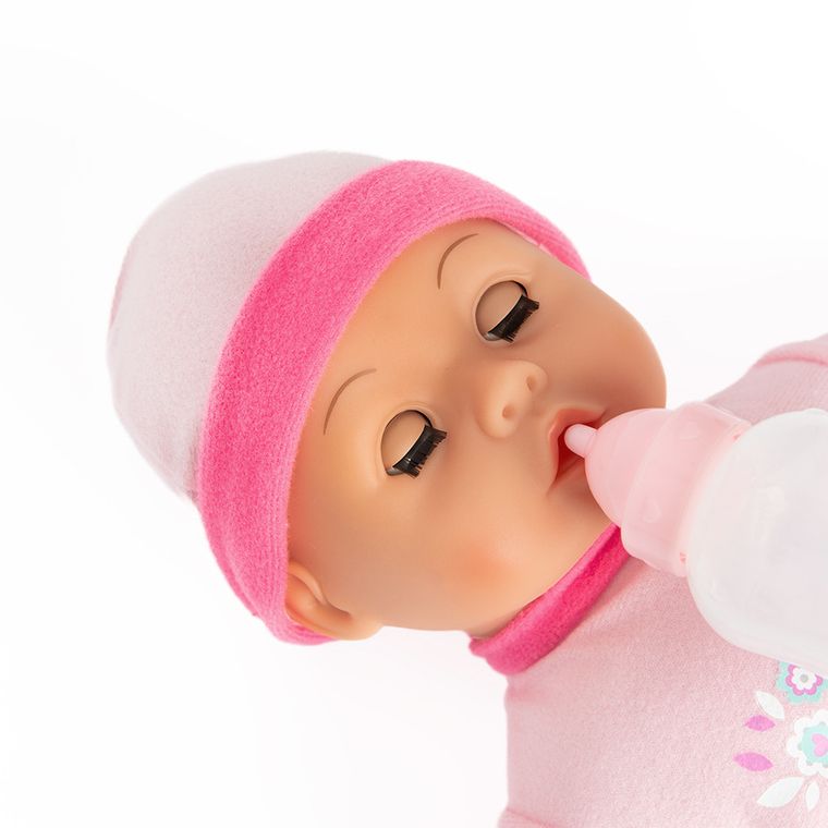 Smiki, Anna, papusa interactiva cu accesorii si jucarie muzicala, 40 cm