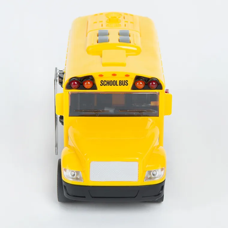 Smiki, Autobuz scolar, vehicul cu lumini si sunete, 1:20, 20 cm