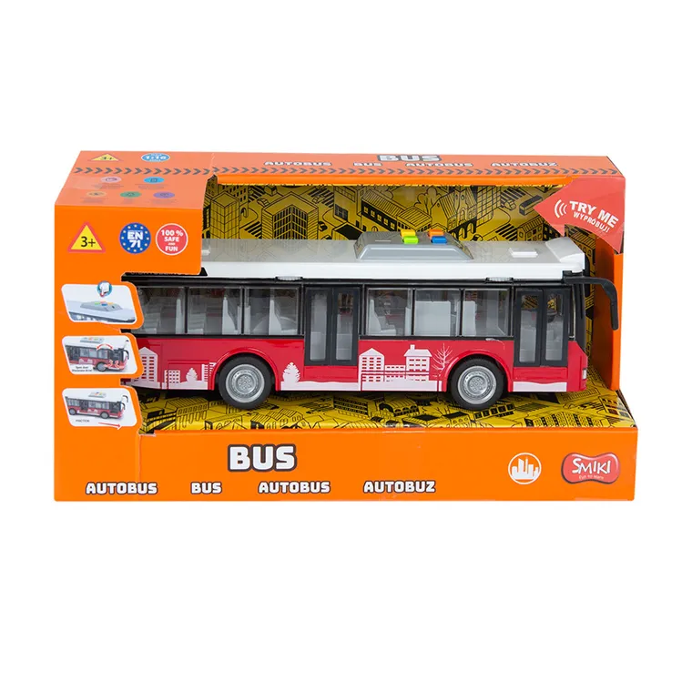 Smiki, Autobuz, vehicul cu lumini si sunete, 1:16