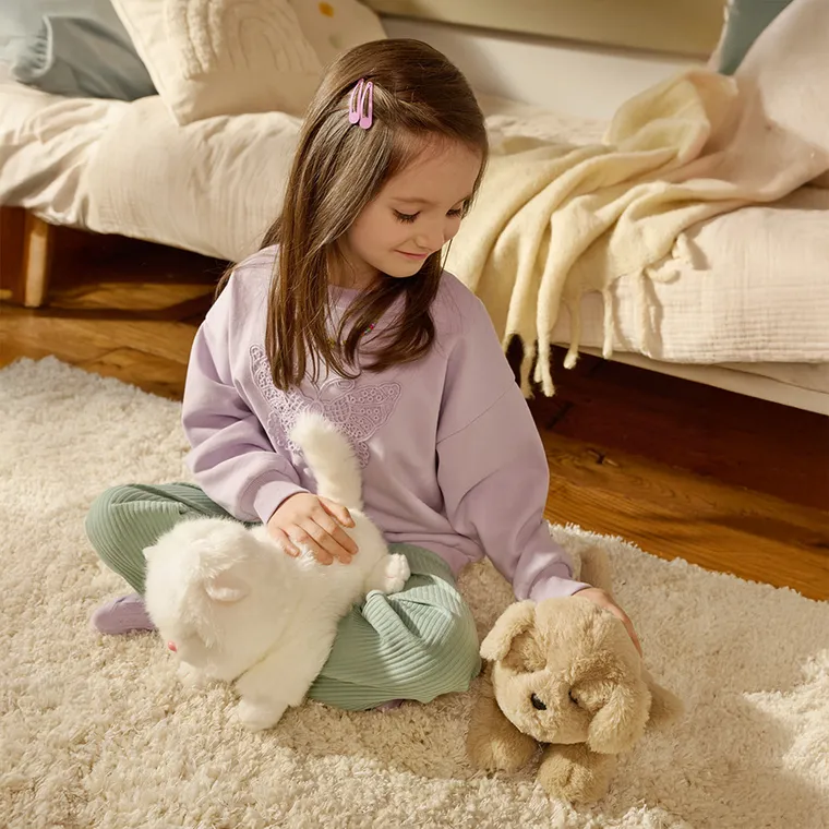 Smiki, Little Dreamer, Pisicuta somnoroasa, jucarie de plus interactiva